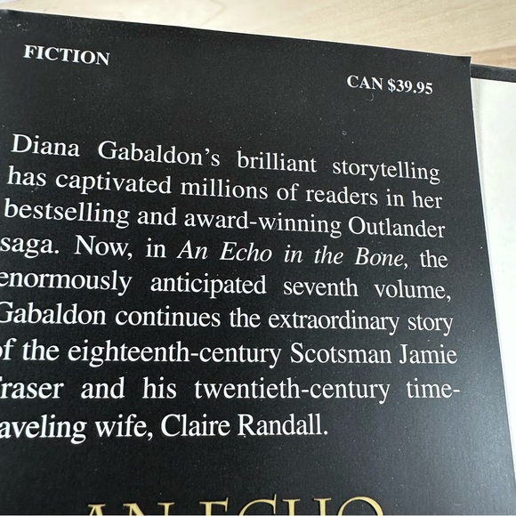 AN ECHO IN THE BONE by Diana Gabaldon Hardcover Book EUC - Picture 3 of 4